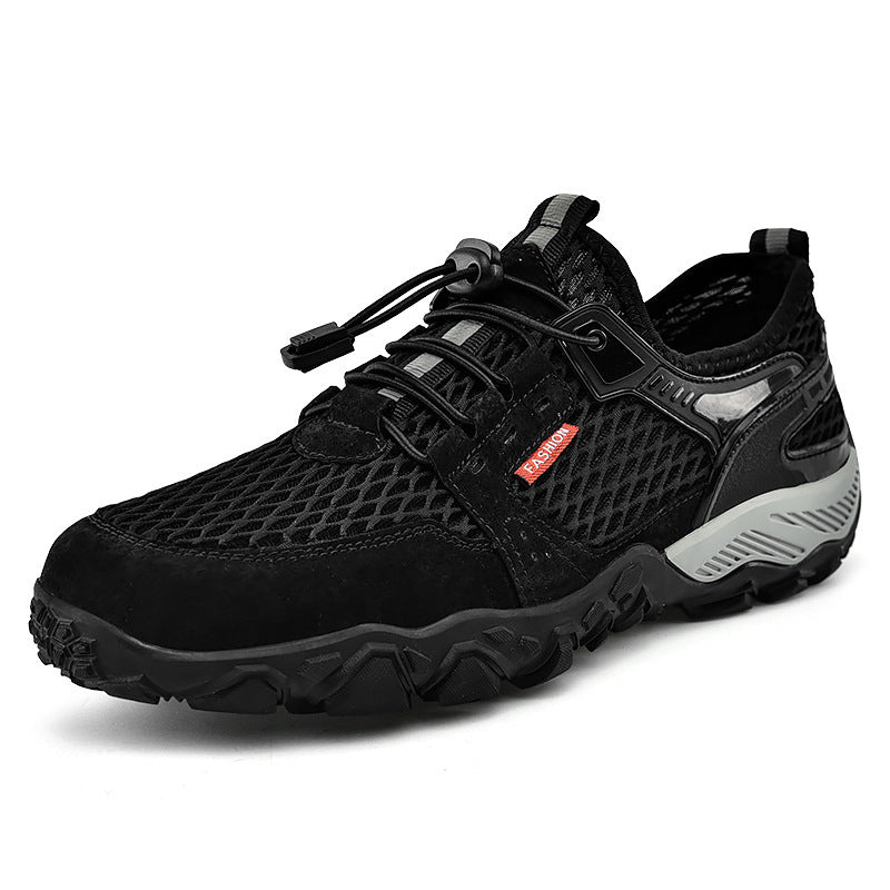 Men's Leather Breathable Outdoor Hiking Shoes
