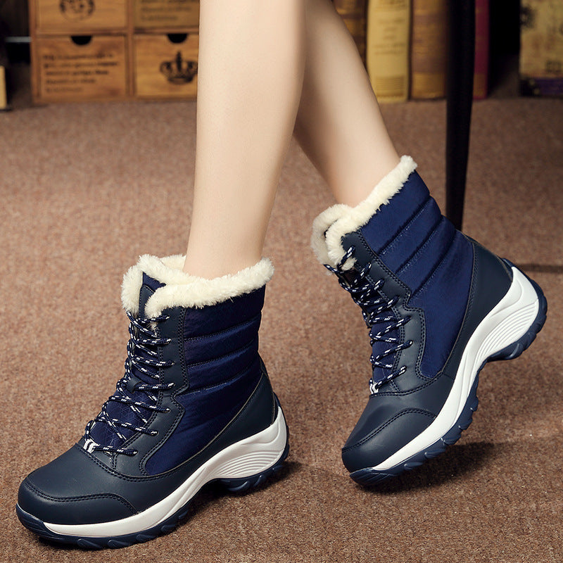 Plus velvet high-top snow boots