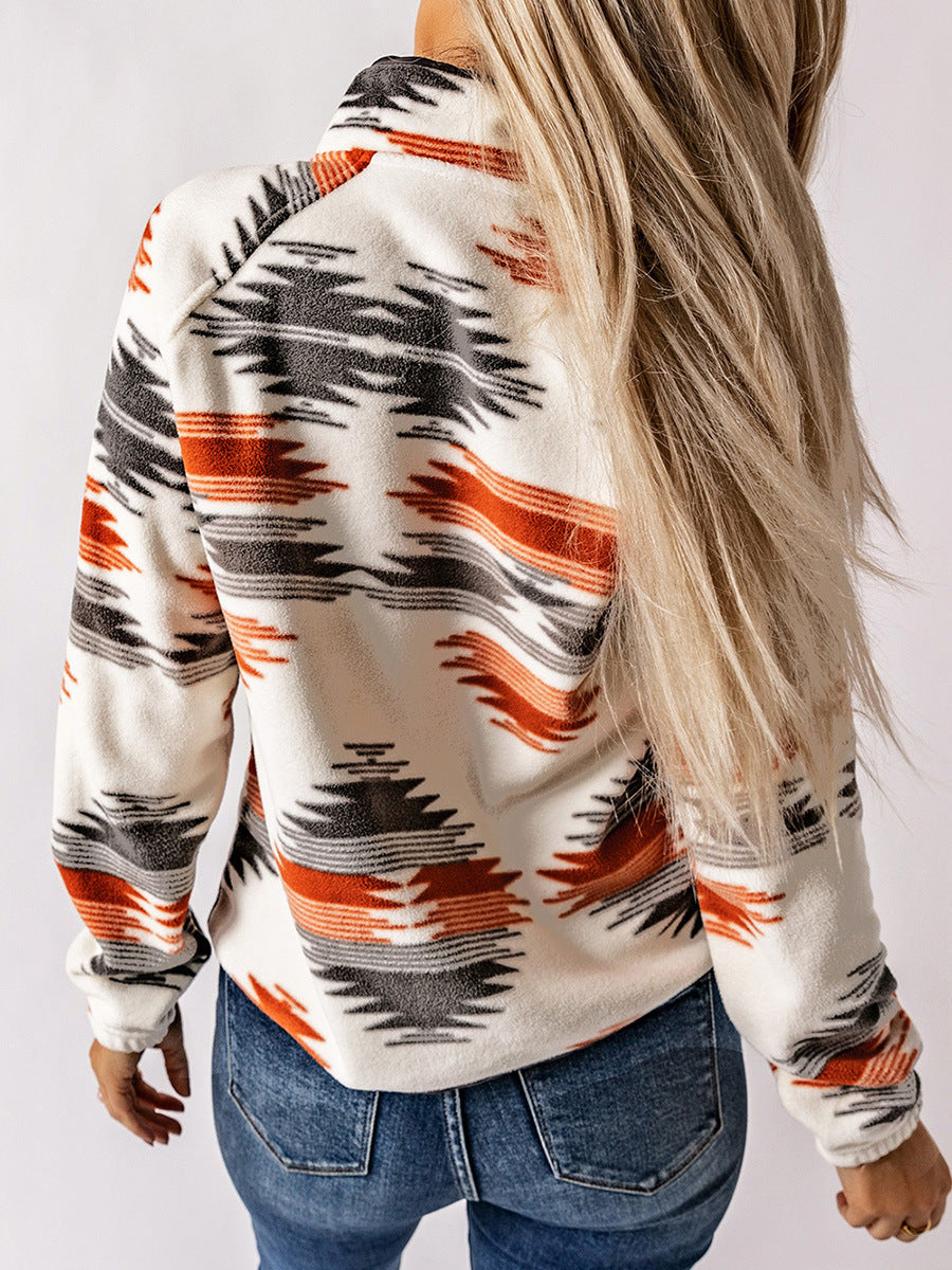Women's Printed Fashion Personalized Jacket