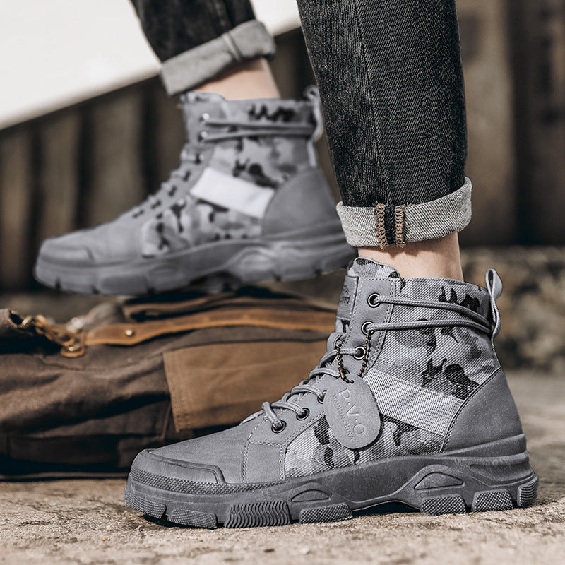 Canvas High-Top Retro Outdoor Hiking Boots