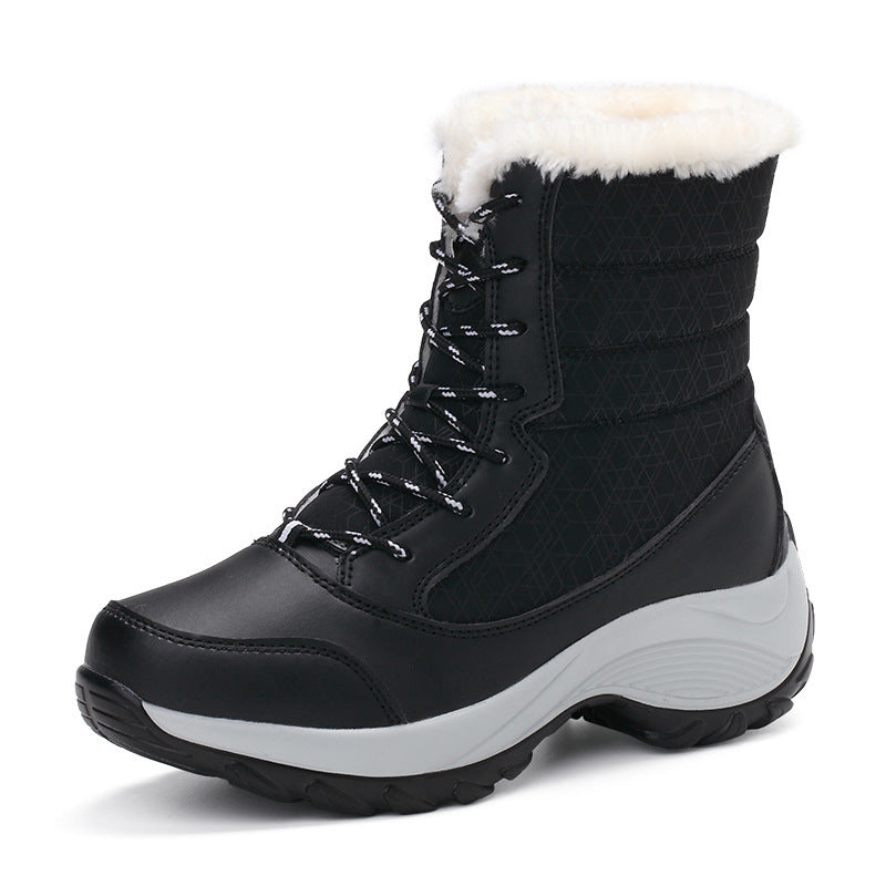 Plus velvet high-top snow boots