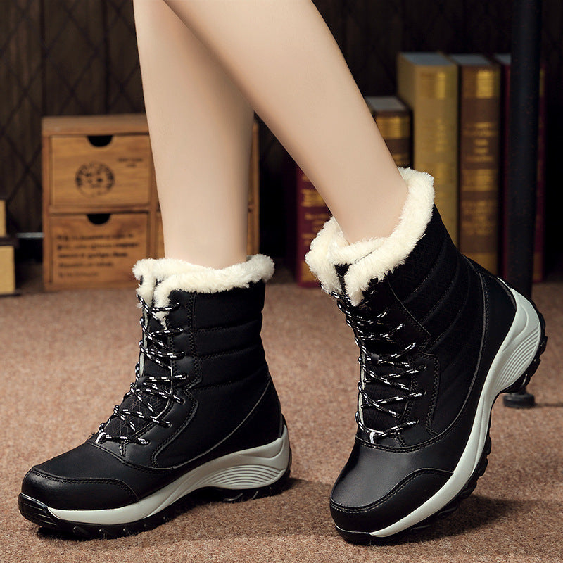 Plus velvet high-top snow boots