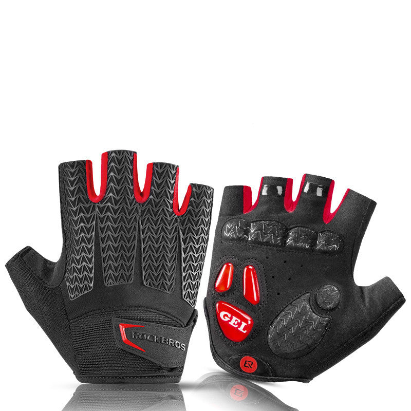 Half finger men and women mountain bike gloves