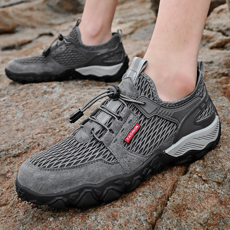 Men's Leather Breathable Outdoor Hiking Shoes