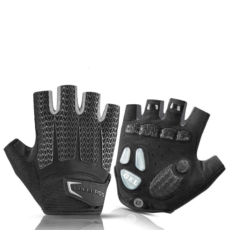 Half finger men and women mountain bike gloves