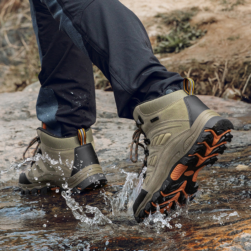 High-top Breathable Waterproof Camping Shoes