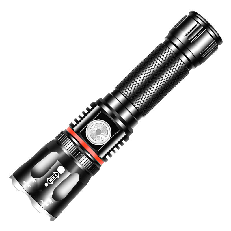 Telescopic Multifunctional T6 Strong Light Flashlight