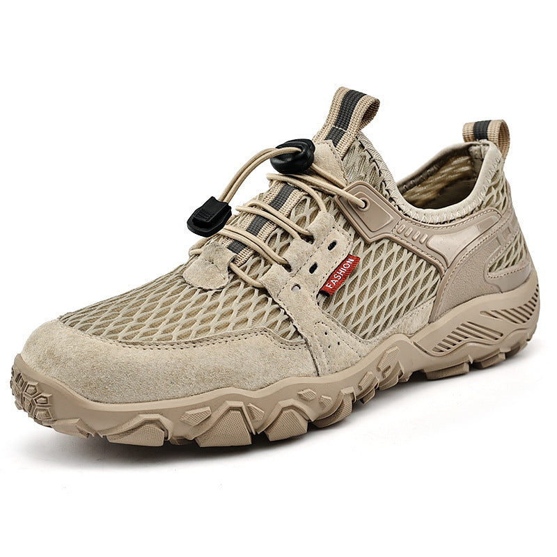Men's Leather Breathable Outdoor Hiking Shoes