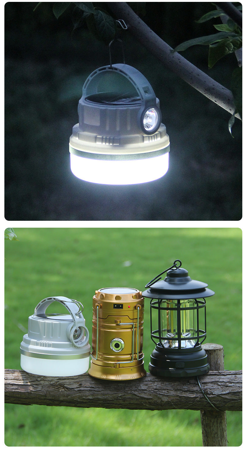 Outdoor Lamp Retro Revolving Lantern