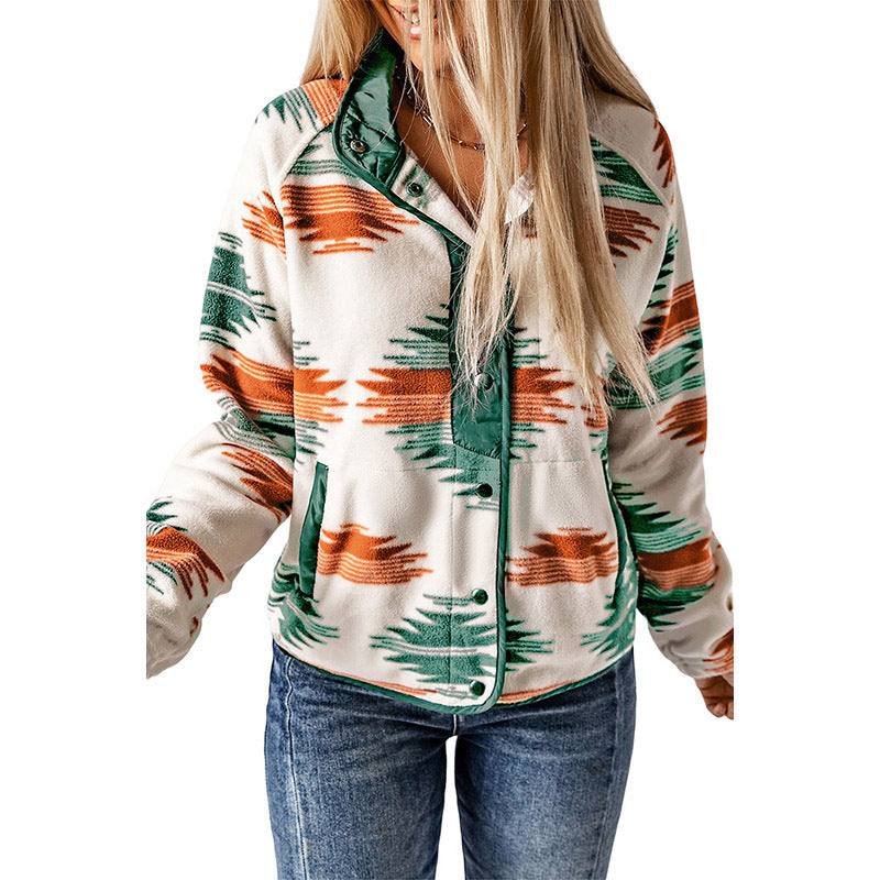 Women's Printed Fashion Personalized Jacket
