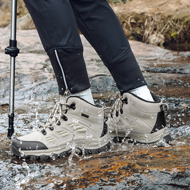 High-top Breathable Waterproof Camping Shoes